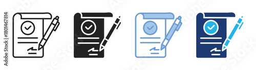 Evaluation icon set multiple style collection