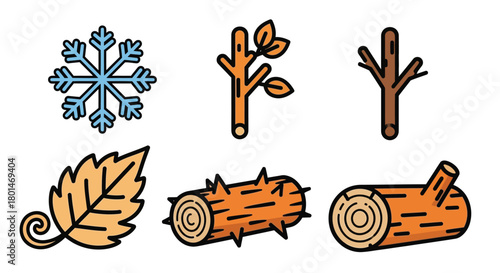 Nature elements create a sense of wonder and winter season vibes