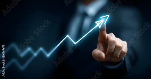 Business Growth Arrow Pointing Up