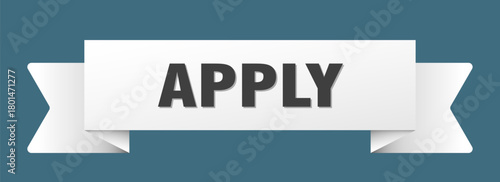 apply ribbon isolated on transparent background. apply ribbon