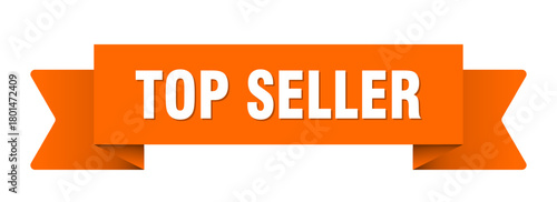top seller ribbon isolated on transparent background. top seller ribbon