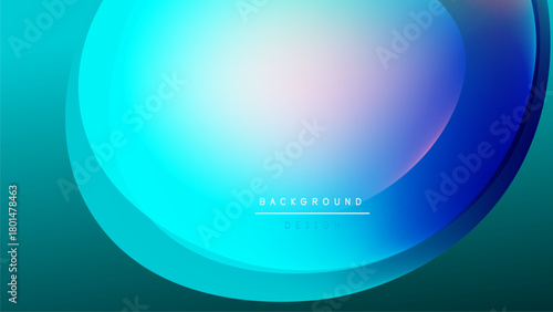 Abstract gradient background. Blue, turquoise, lavender hues blend smoothly. Minimalist design with dark edges, soft center. Modern aesthetic.