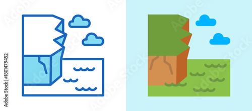 Cliff multistyle icon