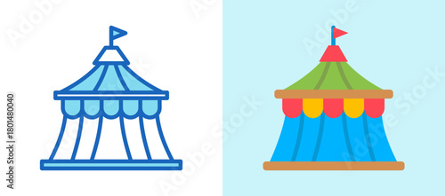 Circus Tent multistyle icon
