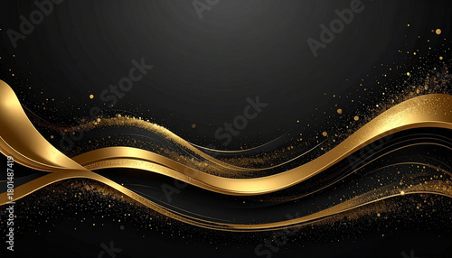 黒とゴールドの背景素材, ブラックフライデーのイメージの背景, AI生成画像