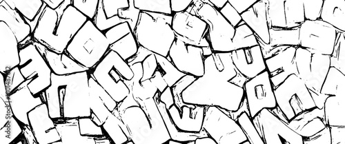 Vector distressed grunge seamless pattern concept 