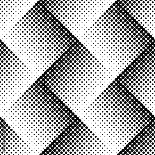 Seamless geometrical dot pattern background - monochrome vector graphic design