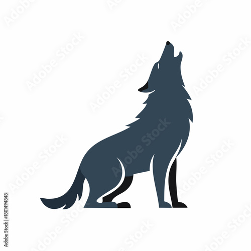 Howling Wolf Silhouette Illustration Animal Canid Mammal Wolf Canine Fangs Predator Pack Instinct
