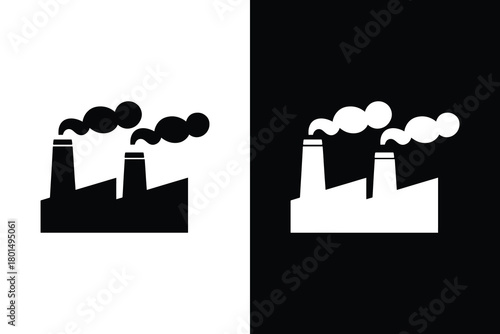 Industrial factory icon vector illustration