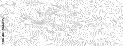 Abstract white background with grey topographic contour lines 1.