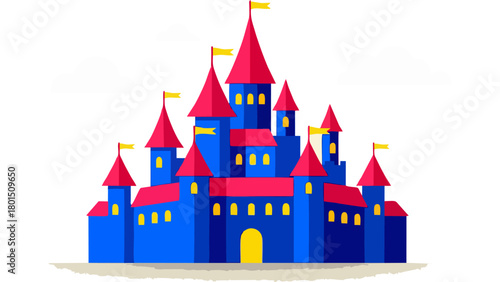 fairy tale castle vector