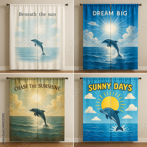 A colorful collection of diverse curtain designs for interior spaces