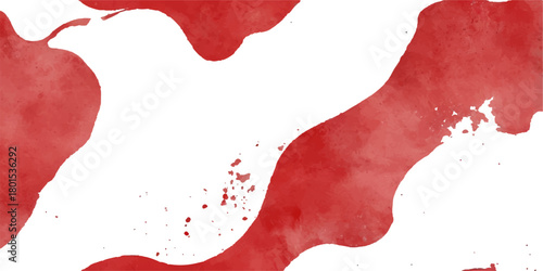 Red paint splash grunge texture vector illustration background design