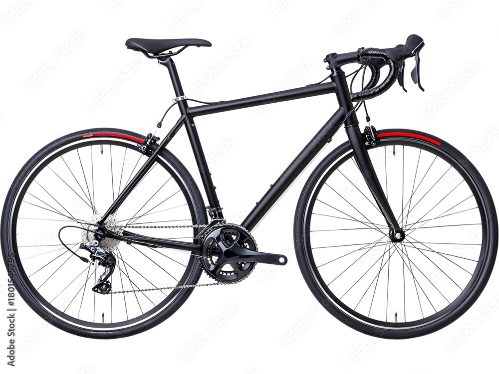 Obraz premium Sport bicycle isolated on white background. Ideal for cycling, transportation, and active living design concepts.
