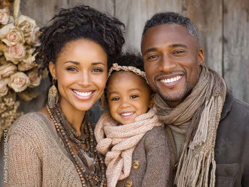family at church service