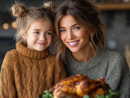family enjoying food together