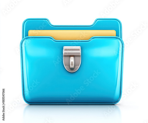 Folder isolated on white ba...