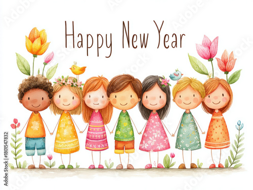 Happy New Year illustration