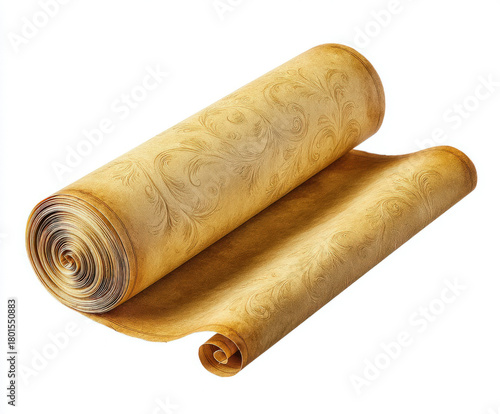 Scroll isolated on white ba...