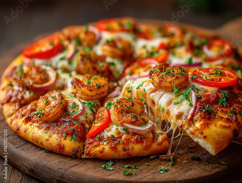 slice of seafood pizza