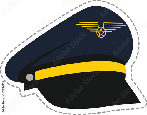 Hat icons of various professions careers