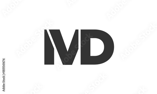 Free Download IVD logo design template with strong and modern bold text. Initial based vector logotype featuring simple and minimal typography. Trendy company identity. - GFXLoad
