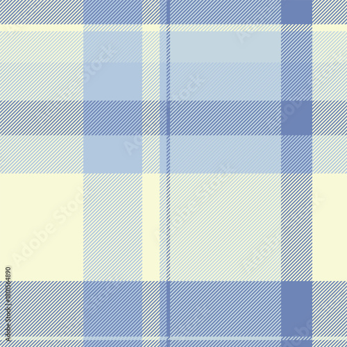 Lovely texture check vector, day textile background seamless. Elegance tartan pattern fabric plaid in light goldenrod yellow and blue colors.