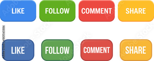 Social media buttons for like, follow, comment, and share are displayed.