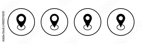 Address icon vector. home location sign and symbol. pinpoint