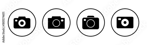 Camera icon vector. photo camera sign and symbol. photography icon.