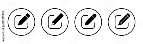 Edit icon vector. edit document sign and symbol. edit text icon. pencil. sign up