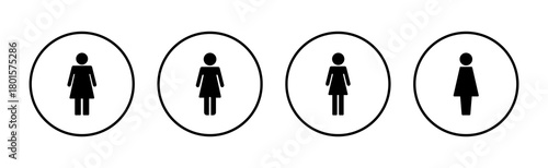 Female icon vector. woman sign and symbol