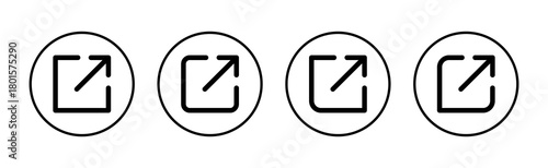 External link icon vector. link sign and symbol. hyperlink symbol