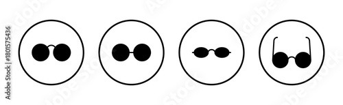 Glasses icon vector. Glasses sign and symbol