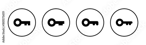 Key icon vector. Key sign and symbol.