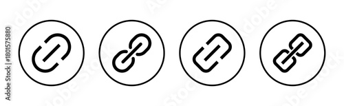 Link icon vector. Hyperlink chain sign and symbol