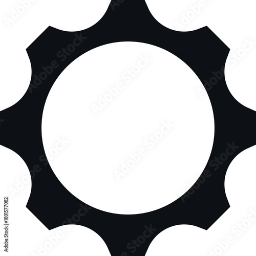 Gear icon. Vector illustration