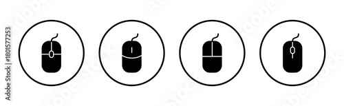 Mouse icon vector. click sign and symbol. pointer icon vector.