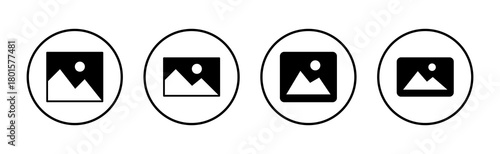 Picture icon vector. photo gallery sign and symbol. image icon