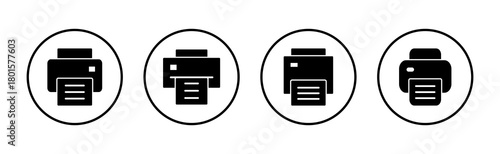 Print icon vector. printer sign and symbol