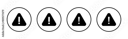 Exclamation danger icon vector. attention sign and symbol. attention sign