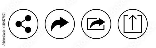 Share icon vector. Sharing sign and symbol