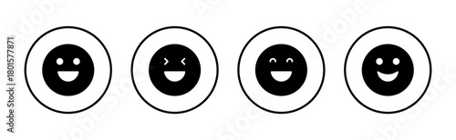 Smile icon vector. smile emoticon icon. feedback sign and symbol