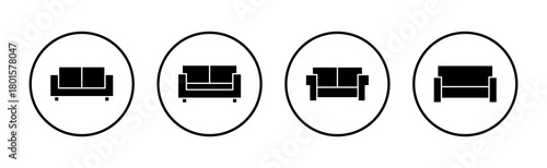 Sofa icon vector. sofa sign and symbol. furniture icon
