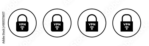 Vpn icon vector. Private network sign and symbol. virtual private network icon.