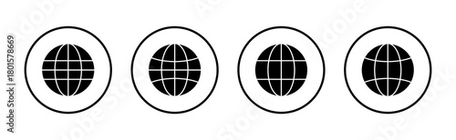 Web icon vector. go to web sign and symbol. web click icon. Global search icon