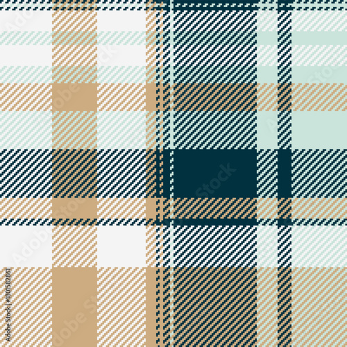 Pop pattern fabric vector, upscale textile texture plaid. Wedding background tartan check seamless in orange and white colors.