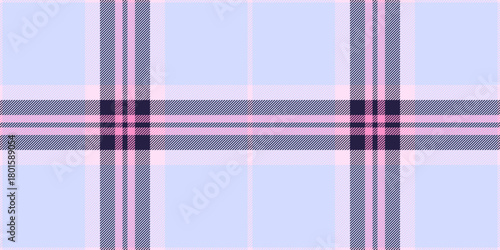 Idyllic plaid seamless textile, path texture check vector. Net background pattern fabric tartan in light and pink lace colors.