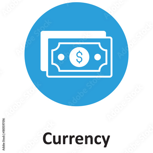 Currency Vector Icon which can easily modify or edit