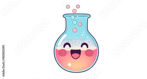Illustration vector design of a wine bottle and glass container object